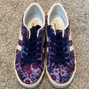 Gola for Talbots Mark Cox Floral Sneakers Size 8 1/2